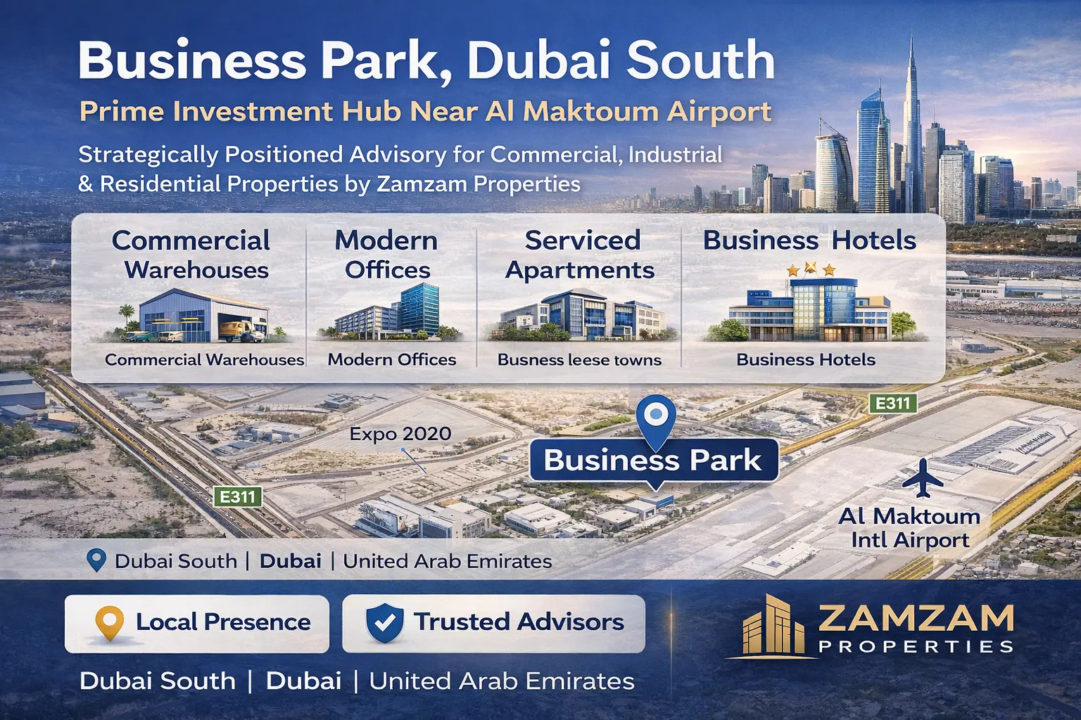 Business Park Dubai South Real Estate for Sale