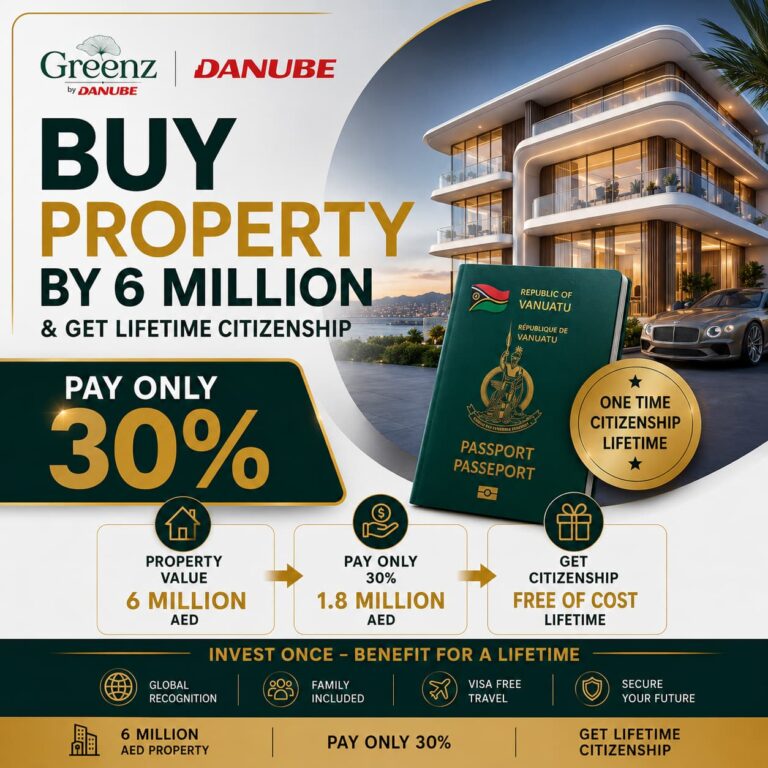 Buy Luxury Dubai Property and Receive Free Vanuatu Lifetime Citizenship